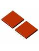 Mattonella per pavimentazione antitrauma per parchi gioco cm. 50x50 spessore mm. 30 - Colore rosso