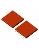 Mattonella per pavimentazione antitrauma per parchi gioco cm. 50x50 spessore mm. 40 - Colore rosso - HIC 150