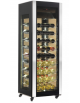 Vetrina refrigerata ventilata per vino +5° +18°C - Colore nero - capacità 81 bottiglie - cm 65,6x65,3x193h