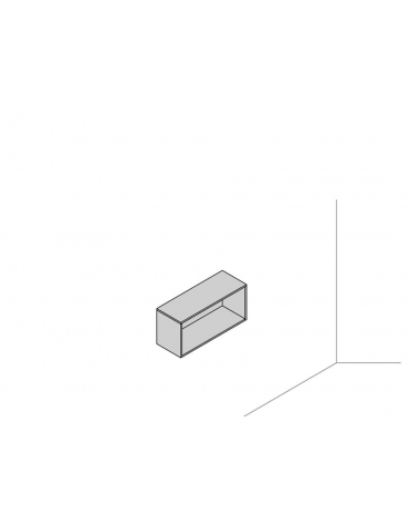 Base sospesa a muro 90x43x41,6 a giorno