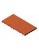 Mattonella antitrauma cm. 50x100 per parco giochi spessore mm. 80 - Colore rosso