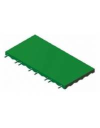 Mattonella antitrauma cm. 50x100 per parco giochi spessore mm. 40 - Colore verde Per altezza critica di caduta mt 1,5