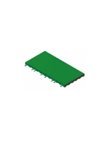 Mattonella antitrauma cm. 50x100 per parco giochi spessore mm. 50 - Colore verde-Per altezza critica di caduta mt 1,7
