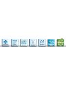 Espositore refrigerato ventilato per bibite - 2 porte a battente- 180 litri - temp. da + 2° C/ + 8° C - mm 900x510x900h
