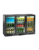 Espositore refrigerato ventilato per bibite - 3 porte a battente- 300 litri - temp. da + 2° C/ + 8° C - cm 133,5x50x90h
