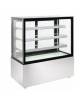 Espositore vetrina refrigerata pasticceria in acciaio inox - ventilata +2 +8°C - aerazione antiappannamento - cm 124x68,8x141h