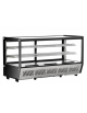 Espositore refrigerato ventilato da banco, vetri dritti - capacità 242 litri - 0° C/ + 12° C - mm 1219x568x686h