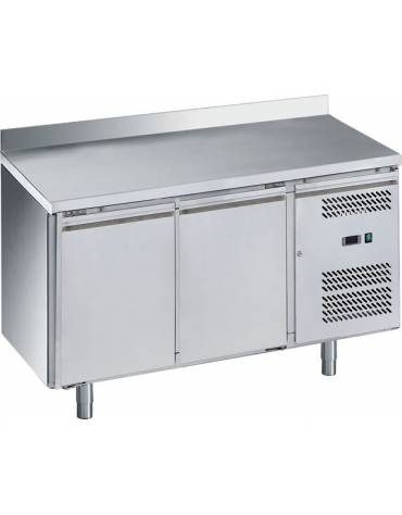 Tavolo refrigerato con alzatina 2 Porte cm. 136x60x85h