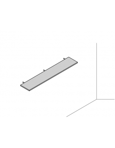 Mensola a muro 180x32x2,5