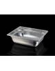 BACINELLA IN ACCIAIO INOX A TENUTA PER SOTTOVUOTO GN 1/2 mm 325x265 - Altezza mm 100