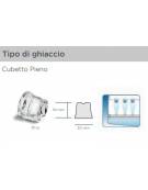 Macchina per cubetti di ghiaccio professionale da Kg 31/24h - Contenitore da Kg 17 - Raffreddamento ad aria