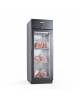 ARMADIO FRIGORIFERO PER FROLLATURA CARNE NERO IN DRY AGING - 700 LT - PORTA VETRO - CON REGOLAZIONE DELL'UMIDITA' - CM 70x81x208