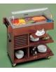 Carrello refrigerato in legno per antipasti cm 101x56x107h