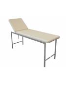 Lettino da visita medica classico - cromato - colore beige - cm 180x57x73h