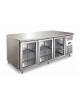Tavolo refrigerato 3 Sportelli a vetro positivo ventilato -2° +8°C cm 179,5x70x86h