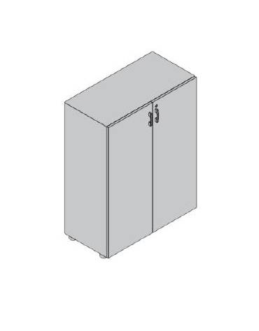 Mobile armadio medio per ufficio da cm. 90 ante legno