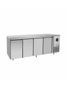 Tavolo refrigerato ventilato in acciaio inox -  3 porte - 350 Lt. - temp. -2°+8°C - mm 1795×600×850h