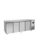Tavolo refrigerato ventilato  -2°+8°C  in acciaio inox - 3 porte - Classe B -Tropicalizzato classe climatica 5 - cm 179,5×60×85h