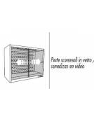 Espositore pensile refrigerato inox Temp. +5 +8 °C mm L968XP580XH1140