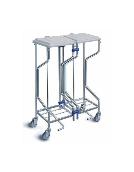 Carrello portasacco per biancheria in polipropilene