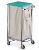 Carrello porta biancheria sporca ad 1 sacco con coperchio in ABS - SACCO ESCLUSO - cm  52x52x111h