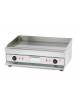 Fry top doppio elettrico da banco con piastra di cottura liscia da cm 74,6x39,8 - Trifase da 6 Kw - cm 55x52x31h