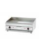 Fry top doppio elettrico da banco con piastra di cottura liscia e rigata da cm 74,6x39,8 - Trifase da 6 Kw - cm 55x52x31h