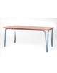 TAVOLINO RETTANGOLARE DOPPIA GAMBA PER NIDO - CM 130X65X46H