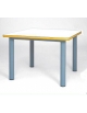 TAVOLINO QUADRATO MONOPOSTO PER NIDO - CM 65X65X46H