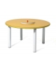 TAVOLINO ROTONDO NIDO PER MANIPOLAZIONI - STRUTTURA COLORE GRIGIO - CM Ø 110x46H