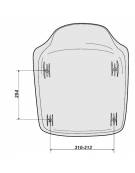 Scocca sedia seggiolino in plastica per panchine o tribune - Fissaggio con vite - Vari colori disponibili