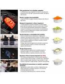 Tagliaverdure professionale industriale - Produzione oraria fino a 350 Kg - Potenza W 800, MONOFASE - Fornito senza dischi