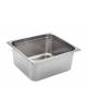 BACINELLA GASTRONORM GN 2/3 IN ACCIAO INOX AISI 304 - mm 353x325x150h - Capacità lt. 13,2