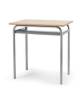 Banco monoposto con sottopiano in lamiera - STRUTTURA Ø mm.28 - CM 70X50X76H - GRANDEZZA 6 - Conforme ai CAM