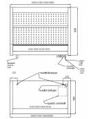 Espositore pensile refrigerato da cm. 150