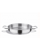 Paellera inox 2 maniglie - Diametro cm 20 - Altezza cm 6 - Capacità lt. 1,9