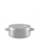 Casseruola in alluminio bassa 2 maniglie - Spessore mm 5 - Diametro cm 60 - Altezza cm 25 - Capacità lt 70