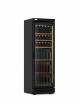 Vetrina refrigerata ventilata per vini +5°C +12°C - Capacità N° 125 Bottiglie - N° 5 Ripiani in legno - cm 59x65,3x186,7h