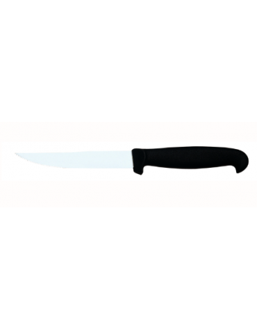 COLTELLO BISTECCA IN ACCIAIO AISI 420 E MANICO GOMMATO - Lunghezza lama mm 110
