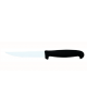 COLTELLO BISTECCA IN ACCIAIO AISI 420 E MANICO GOMMATO - Lunghezza lama mm 110
