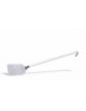 PALETTA FORATA IN ACCIAIO INOX - Larghezza mm 120 - Lunghezza manico mm 390