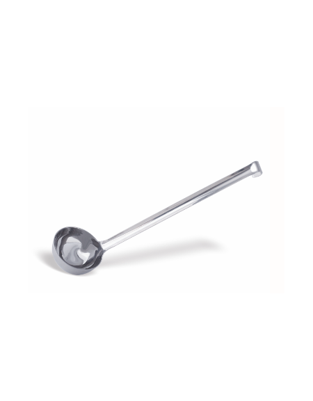 MESTOLO MONOBLOCCO LIGHT IN ACCIAIO INOX - Diametro mm 120 - Lunghezza manico mm 360 - Capacità lt 0,50