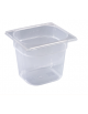 BACINELLA GASTRONORM GN 1/6 IN POLIPROPILENE - mm 176x162x150h - Capacità lt 1,6