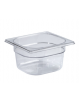 BACINELLA GASTRONORM GN 1/6 IN POLICARBONATO - mm 176x162 - Altezza mm 65 - Capacità lt. 1