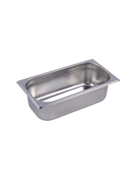 BACINELLA INOX GASTRONORM AISI 304 GN 1/3 mm 325x175xh100 lt. 4.1