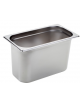 BACINELLA GASTRONORM GN 1/3 IN ACCIAO INOX AISI 304 - mm 325x175x200h - Capacità lt. 7,9