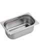 BACINELLA GASTRONORM GN 1/4 IN ACCIAO INOX AISI 304 - mm 265x162x100h - Capacità lt. 2,8