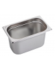 BACINELLA GASTRONORM GN 1/4 IN ACCIAO INOX AISI 304 - mm 265x162x150h - Capacità lt. 4,1