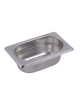 BACINELLA GASTRONORM GN 1/9 IN ACCIAO INOX AISI 304 - mm 176x108x65h - Capacità lt. 0,6
