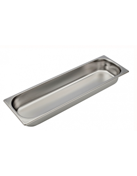 BACINELLE GASTRONORM AISI 304 2/4GN mm 530x162xh65 lt. 3.8 BACINELLE GASTRONORM AISI 304 2/4GN mm 530x162xh65 lt. 3.8